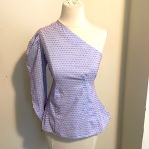 WHO WHAT WEAR one shoulder blouse size XS